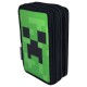 Minecraft Face triple pencil case