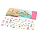 Disney Princess Magnetic book + sticker 6 Τεμ.