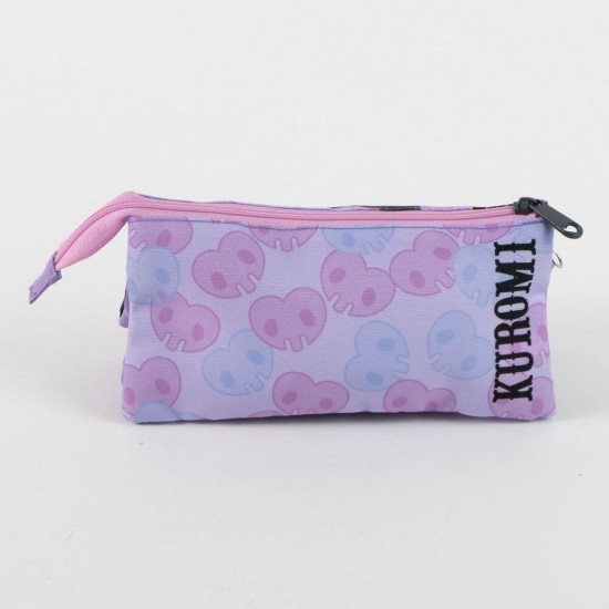 Hello Kitty Kuromi triple pencil case