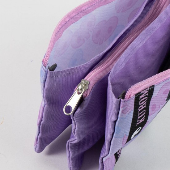 Hello Kitty Kuromi triple pencil case