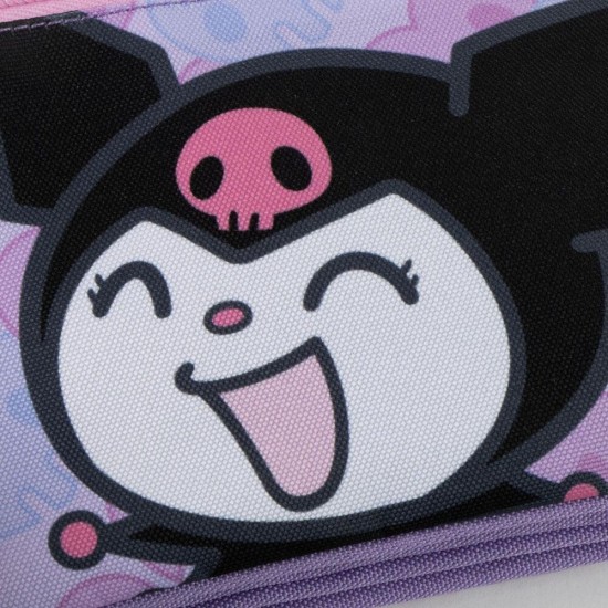 Hello Kitty Kuromi triple pencil case