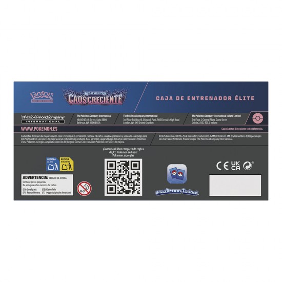 Spanish Pokemon Megaevolution Elite Trainer Card game case