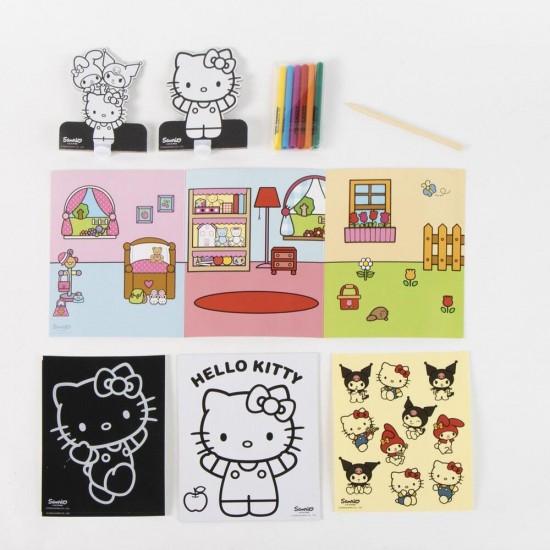 Hello Kitty and Friends Colouring bag set