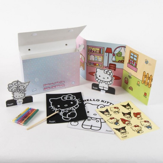Hello Kitty and Friends Colouring bag set