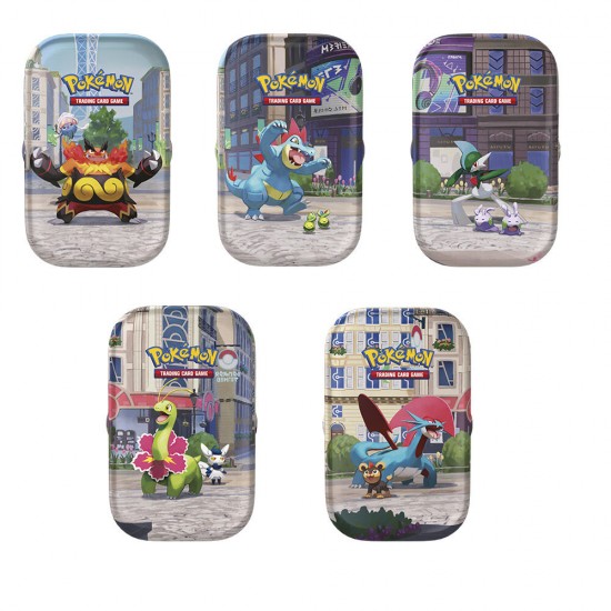 Spanish Pokemon Summer ex assorted mini tin card game 10 Τεμ.