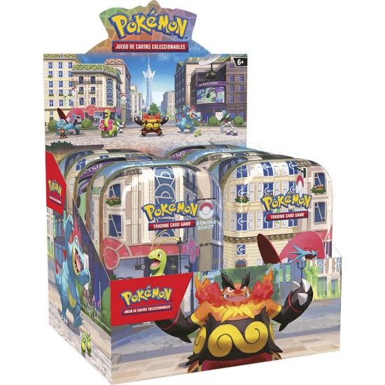Spanish Pokemon Summer ex assorted mini tin card game 10 Τεμ.