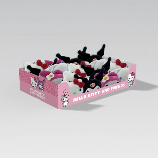 Hello Kitty and Friends plush keychain 16 Τεμ.