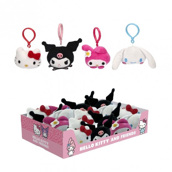 Hello Kitty and Friends plush keychain 16 Τεμ.