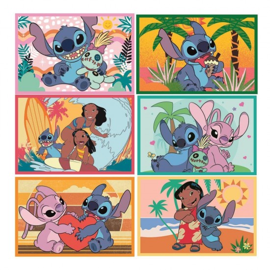 Disney Stitch puzzle 6pcs 12 Τεμ.
