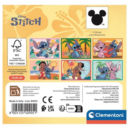 Disney Stitch puzzle 6pcs 12 Τεμ.