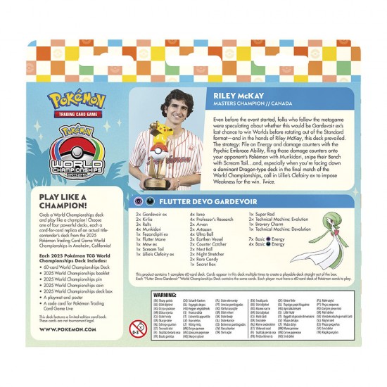 English Pokemon Q2 World Championship Decks assorted trading card game