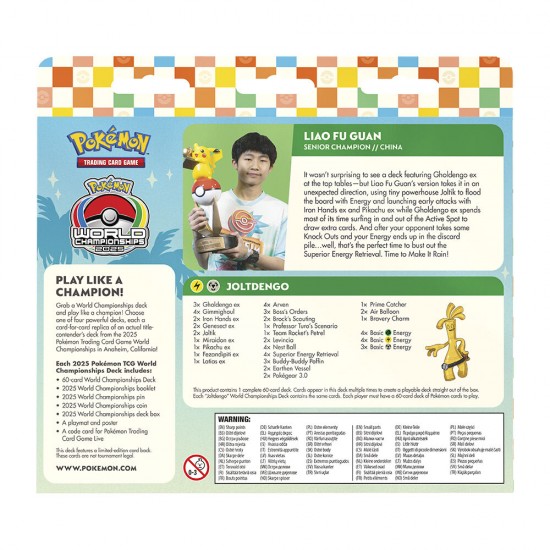 English Pokemon Q2 World Championship Decks assorted trading card game