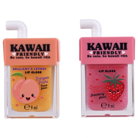 Kawaii assorted Lip balm + gloss 24 Τεμ.