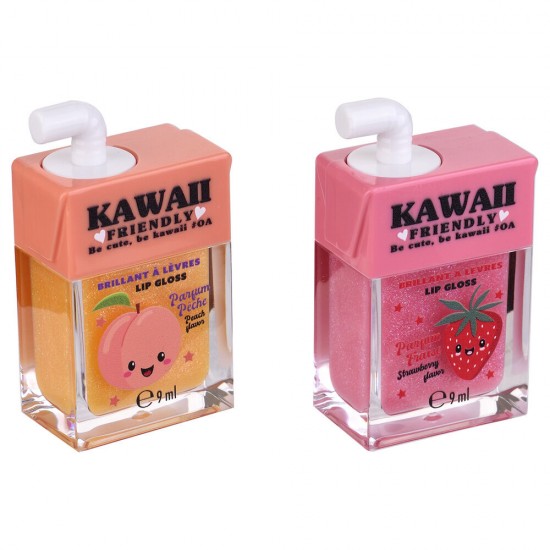 Kawaii assorted Lip balm + gloss 24 Τεμ.