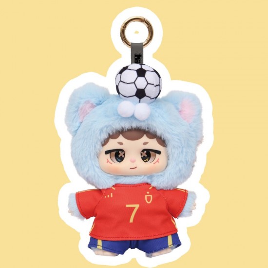 Niinoo Dreaming Spain Football Blind Box Surprise doll keychain 17cm 6 Τεμ.