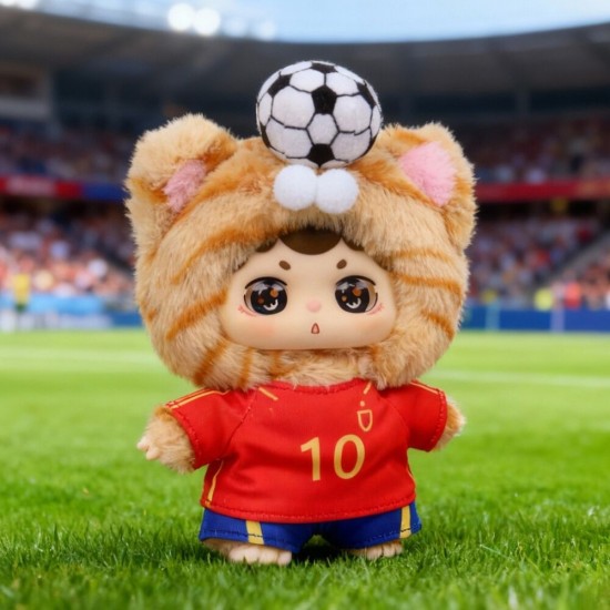 Niinoo Dreaming Spain Football Blind Box Surprise doll keychain 17cm 6 Τεμ.