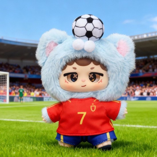 Niinoo Dreaming Spain Football Blind Box Surprise doll keychain 17cm 6 Τεμ.