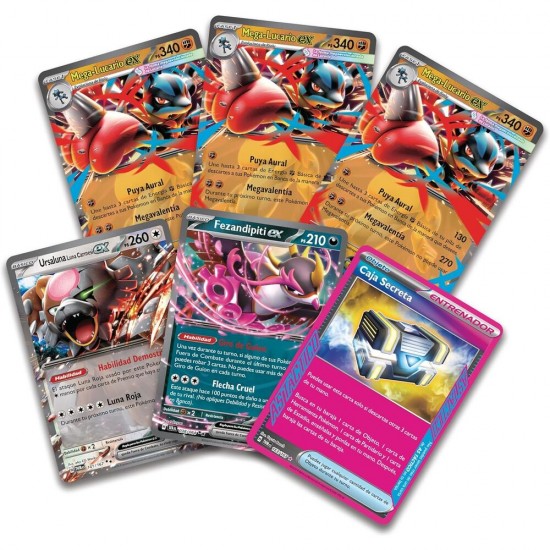 Spanish Pokemon Combate de Liga de Mega-Lucario ex de JCC Collectible card game 6 Τεμ.