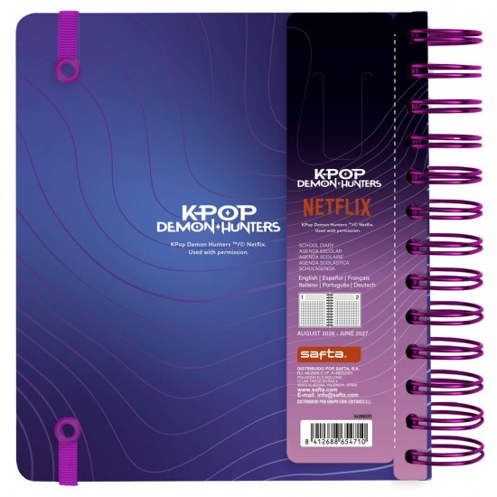 KPop Demon Hunters 2026/2027 School Diary