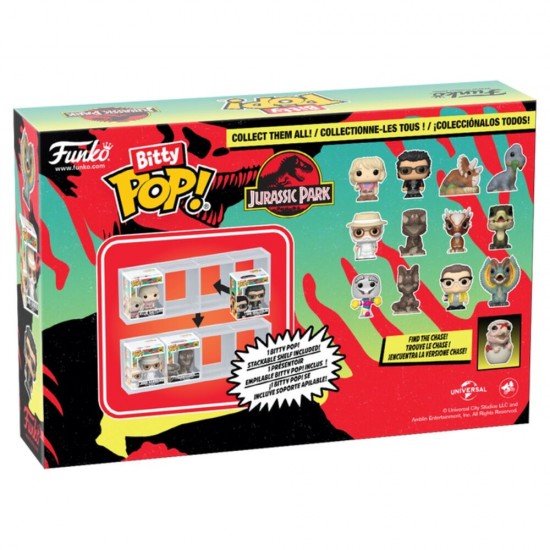 Blister 4 figures Bitty POP Jurassic Park Triceratops