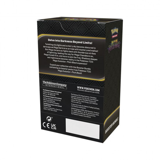 English Pokemon Pitch Black Mega Evolution Expansion Booster Bundle Card game 25 Τεμ.
