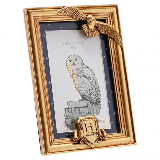 Harry Potter Hedwig gold photo frame