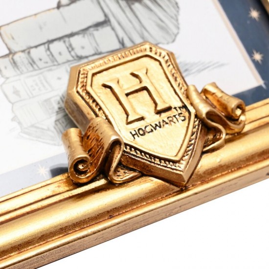 Harry Potter Hedwig gold photo frame