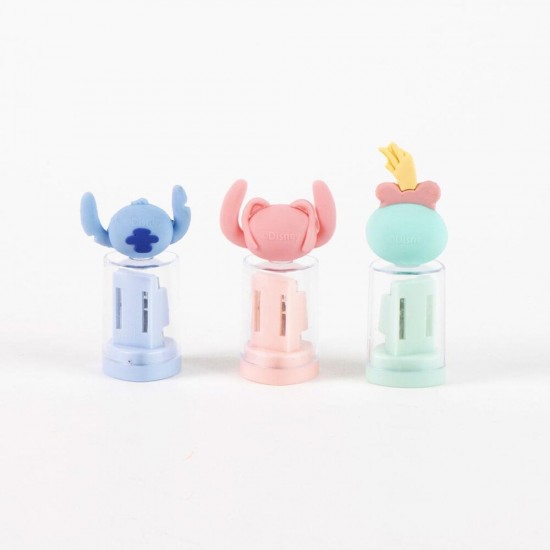 Disney Stitch assorted pencil sharpener with container 24 Τεμ.