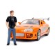 Fast & Furious Toyota Supra car + Brian figure set