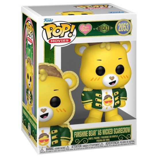 POP figure Wicked Care Bears Funshine Bear Scarecrow