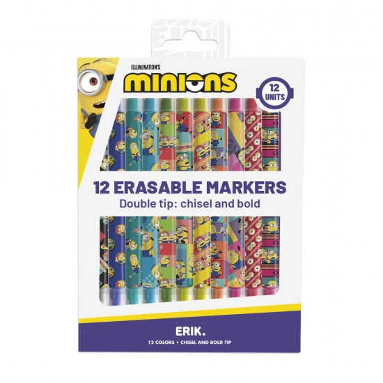 Minions set of 12 erasable makers