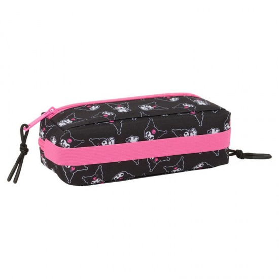 Hello Kitty Kuromi triple pencil case