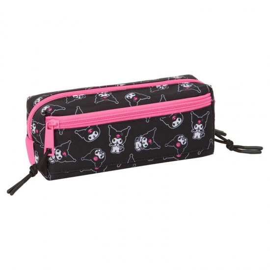 Hello Kitty Kuromi triple pencil case