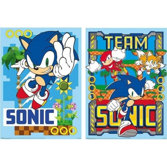 Sonic The Hedgehog 2 poster set