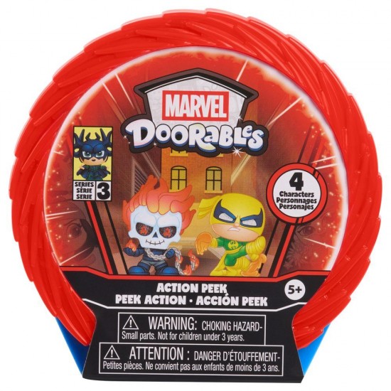 Doorables Marvel Action Mini Peek Series 3 assorted Capsule surprise 4 figures 12 Τεμ.