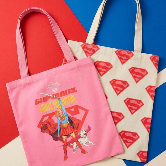 DC Comics Superman Supergirl assorted shopping bag 4 Τεμ.