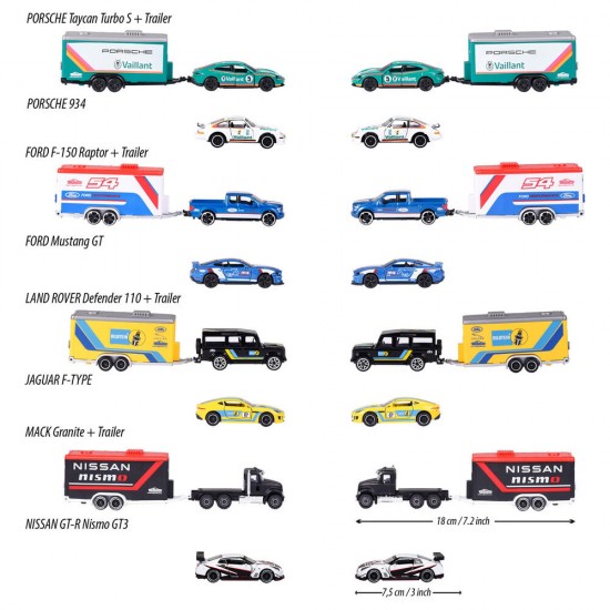 Deluxe Vehicles assorted trailer 12 Τεμ.