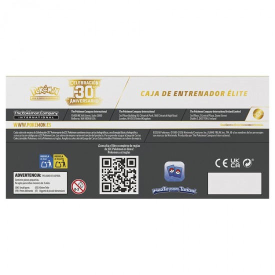 Spanish Pokemon 30 Anniversary Elite Trainer case 10 Τεμ.
