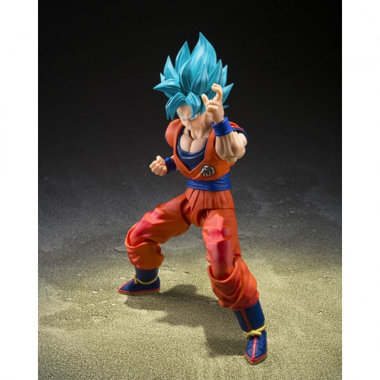 Dragon Ball Super Super Saiyan God Super Saiyan Son Goku Blue Power Transcending Limits S.H.Figuarts figure 14,5cm
