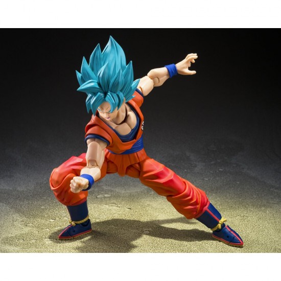 Dragon Ball Super Super Saiyan God Super Saiyan Son Goku Blue Power Transcending Limits S.H.Figuarts figure 14,5cm