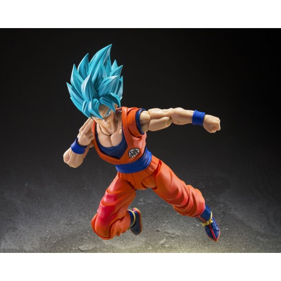 Dragon Ball Super Super Saiyan God Super Saiyan Son Goku Blue Power Transcending Limits S.H.Figuarts figure 14,5cm