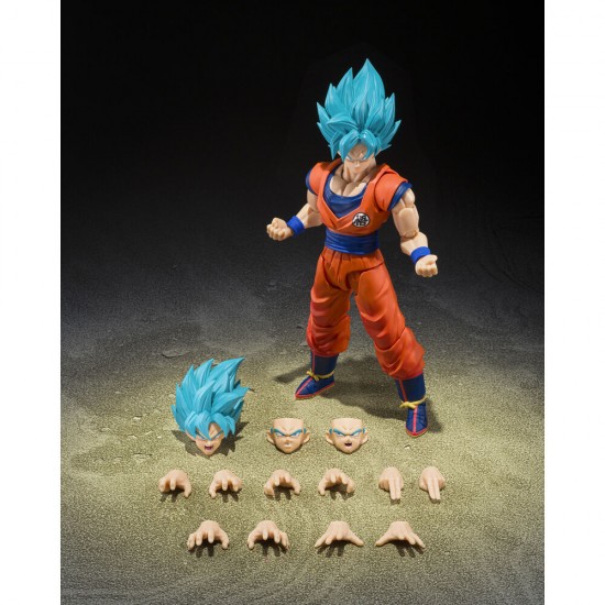 Dragon Ball Super Super Saiyan God Super Saiyan Son Goku Blue Power Transcending Limits S.H.Figuarts figure 14,5cm
