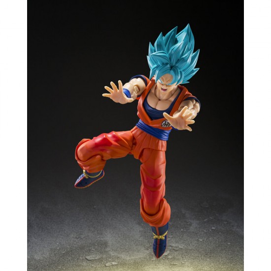 Dragon Ball Super Super Saiyan God Super Saiyan Son Goku Blue Power Transcending Limits S.H.Figuarts figure 14,5cm
