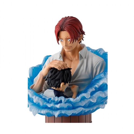 One Piece Red Hair Pirates Shanks & Luffy figure 15cm