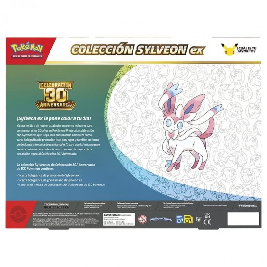Spanish Pokemon 30 Anniversary Sylveon / Greninja Card blister 6 Τεμ.