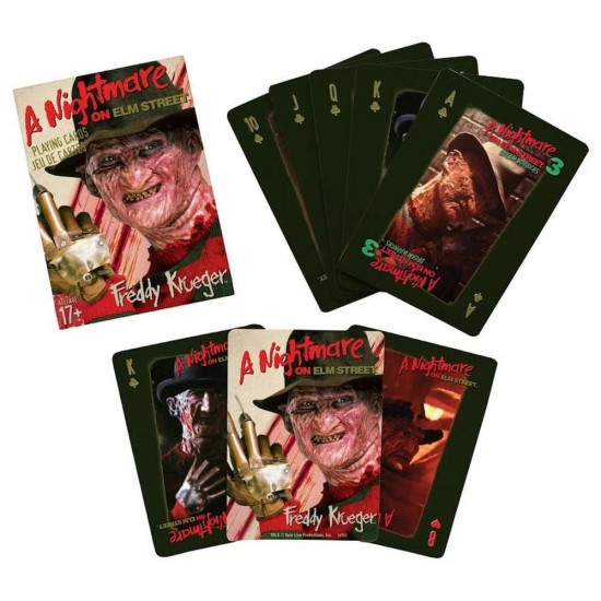 A Nightmare on Elm Street poker playing cards