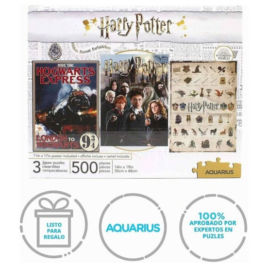 Harry Potter 3 puzzles set 500pcs