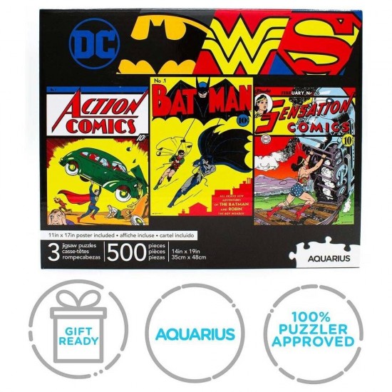 DC Comics 3 puzzles set 500pcs