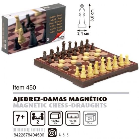 Small Magnetic Trip Chess Draughts