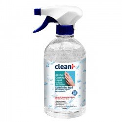 Αλκοολούχο καθαριστικό χεριών & επιφανειών  Clean+ By Feral 500ml